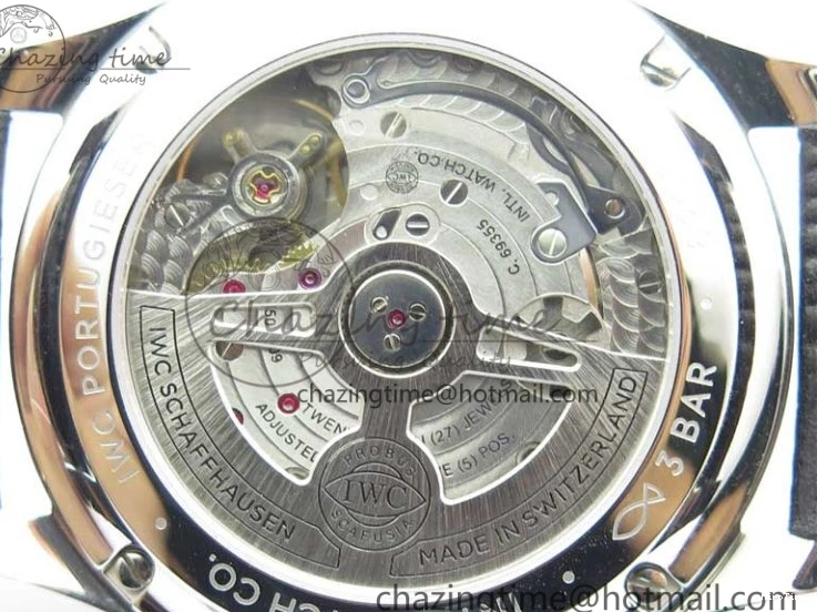 MIROTIME 0325 Portuguese Chrono IW371609 ZF 1:1 Best Edition Black Dial on Black Leather Strap A SmartChoice 7100